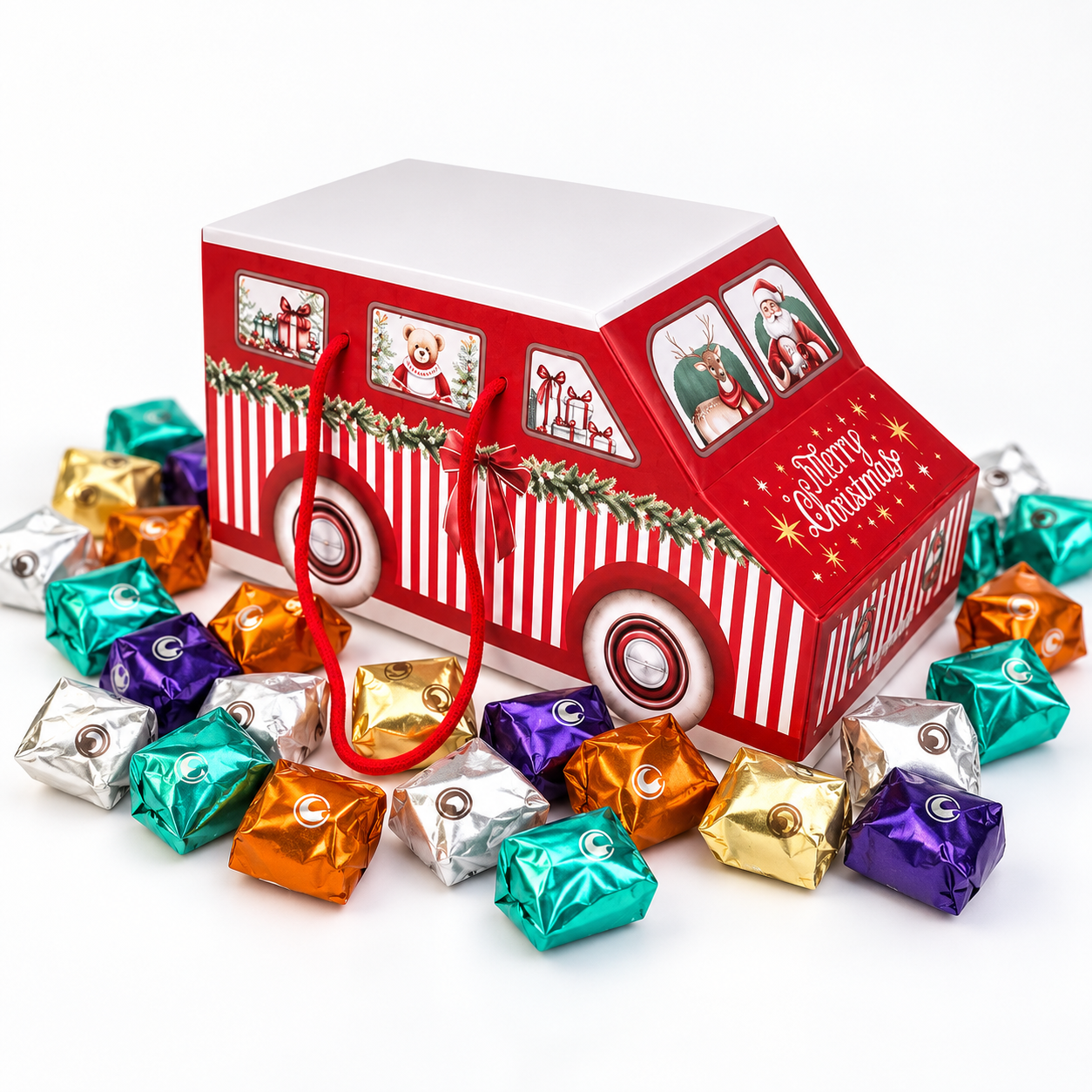 Kerstbus Small gevuld met melocakes