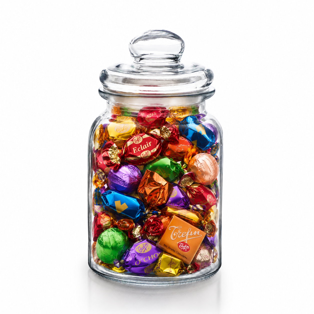 Snoeppot (1L) gevuld met Chocolade & toffee mix (1kg)
